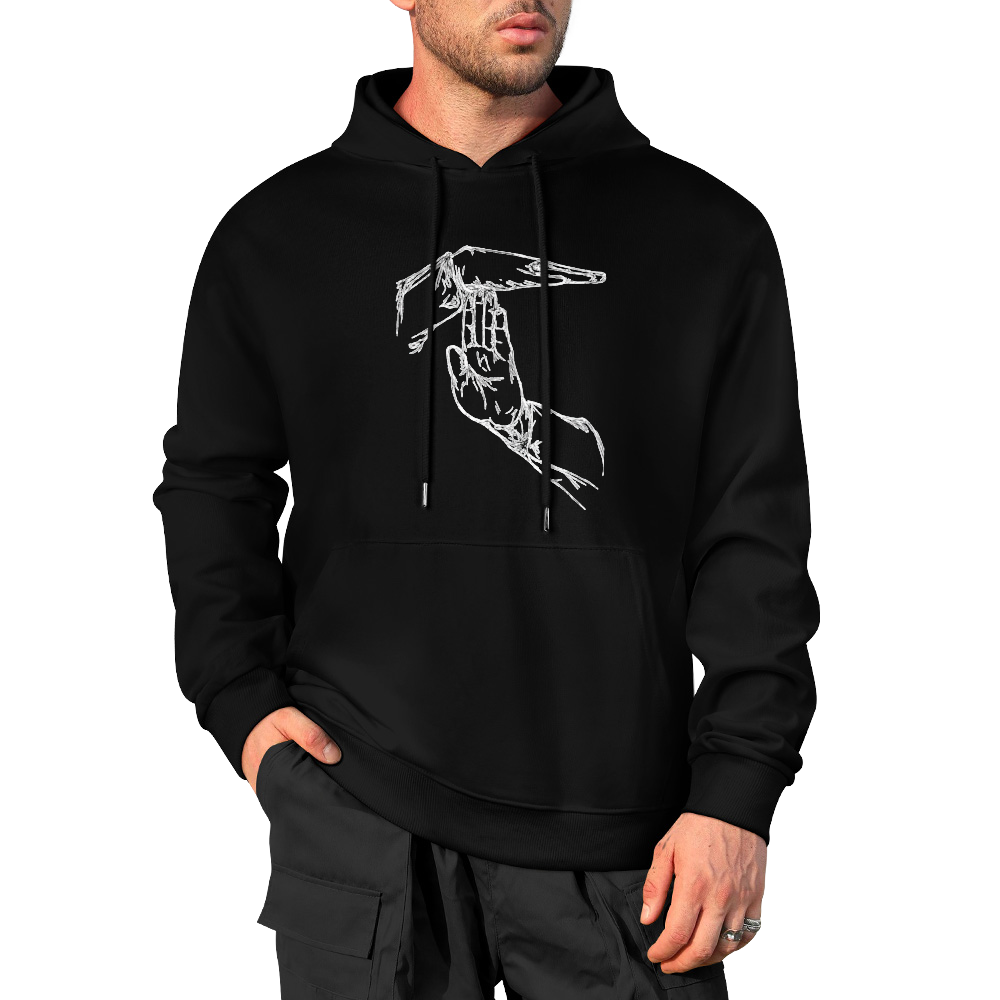 mens-cotton-hoodie-with-nasrallah-in-black-white-grey-light-blue-dark-blue-Grey