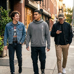 high neck hoodie