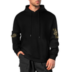 Men's Islamic Hoodie - Man Kunto Mawla in Arabic Text | Pure Cotton Streetwear