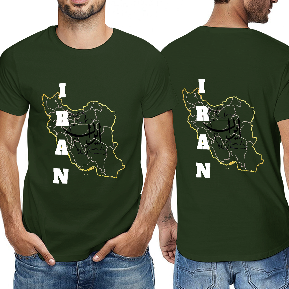 Men's T-Shirt  - IRAN | Pure Cotton Streetwear Graphic Tee