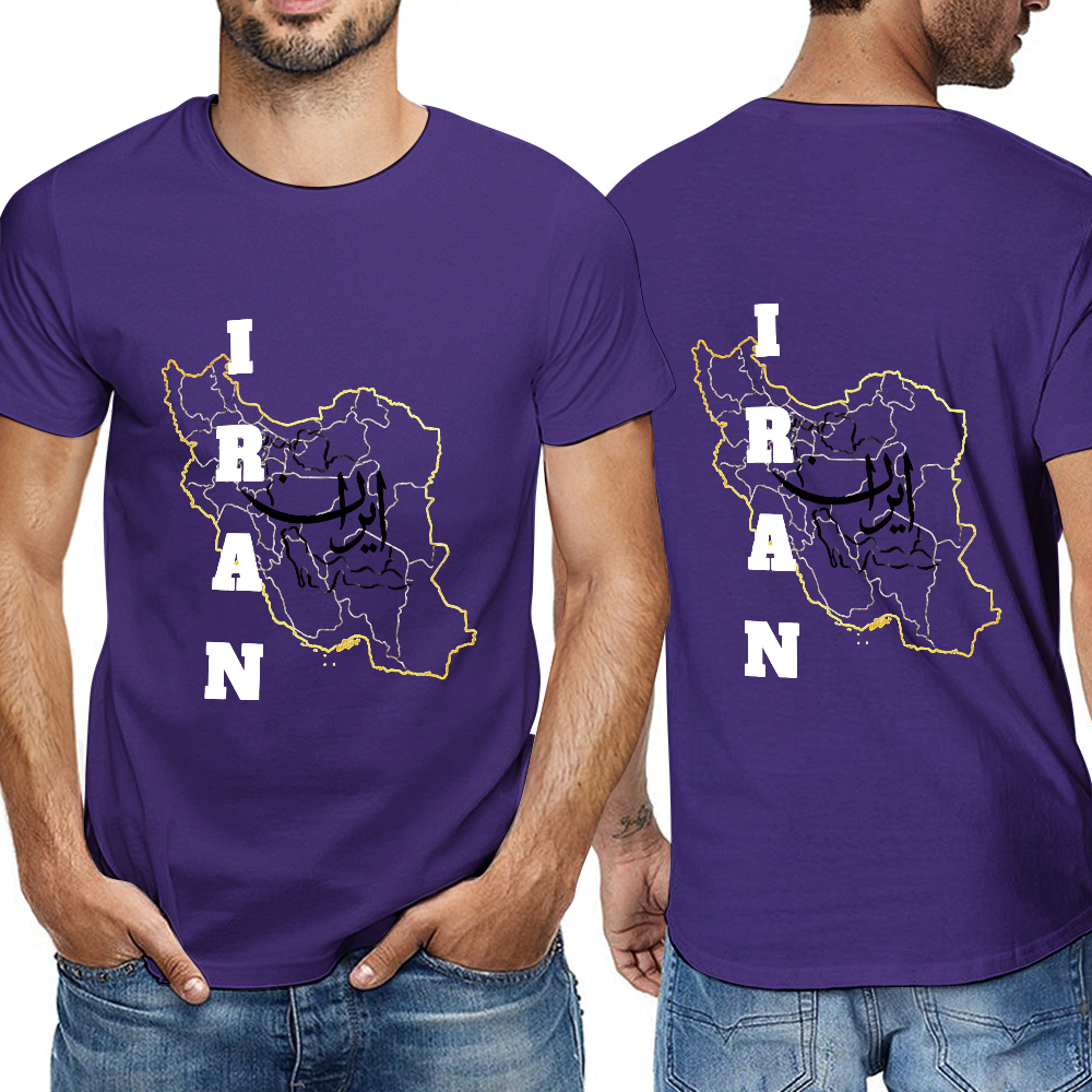Men's T-Shirt  - IRAN | Pure Cotton Streetwear Graphic Tee