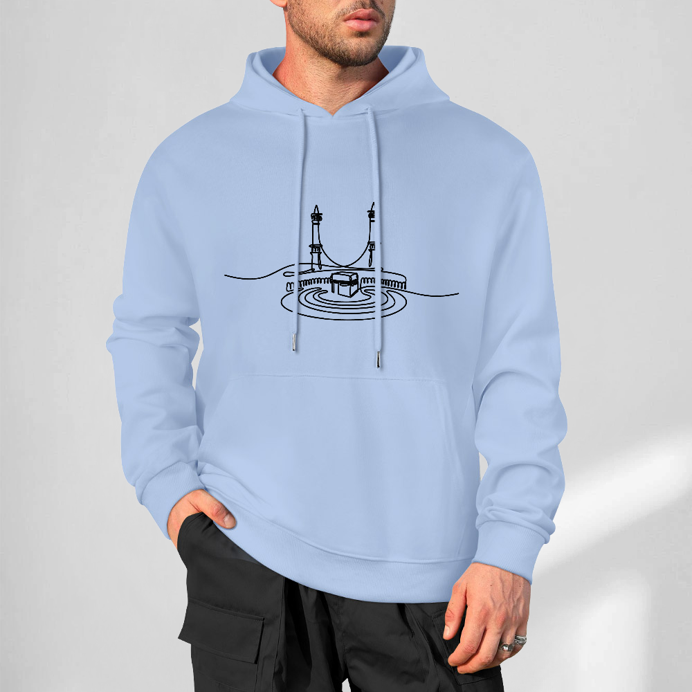mens-cotton-hoodie-with-kabba-print-in-pink-black-white-purple-babyblue-apricot-grey-bordeux-magenta-crimson-navy