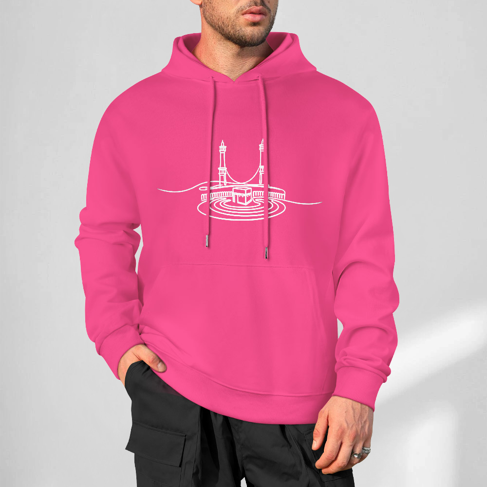 mens-cotton-hoodie-with-kabba-print-in-pink-black-white-purple-babyblue-apricot-grey-bordeux-magenta-crimson-navy