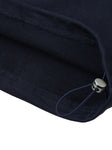 Contrast Striped Lapel Collar Sweatshirt