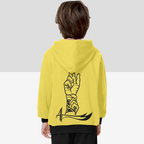 boys-hoodie-with-man-kunto-mawla-zulfiqar-print in-black-white-yellow-grey-blue-lightblue-personalised