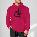 Mens-cotton-hoodie-with-Ali-in-arabic-text-in-bordeux