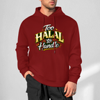 mens-cotton-hoodie-with-too-halal-to-handle-funny-print-in-black-white-magenta-crimson-grey-navy-greyblue-apricot-bordeux-purple-dark-purple