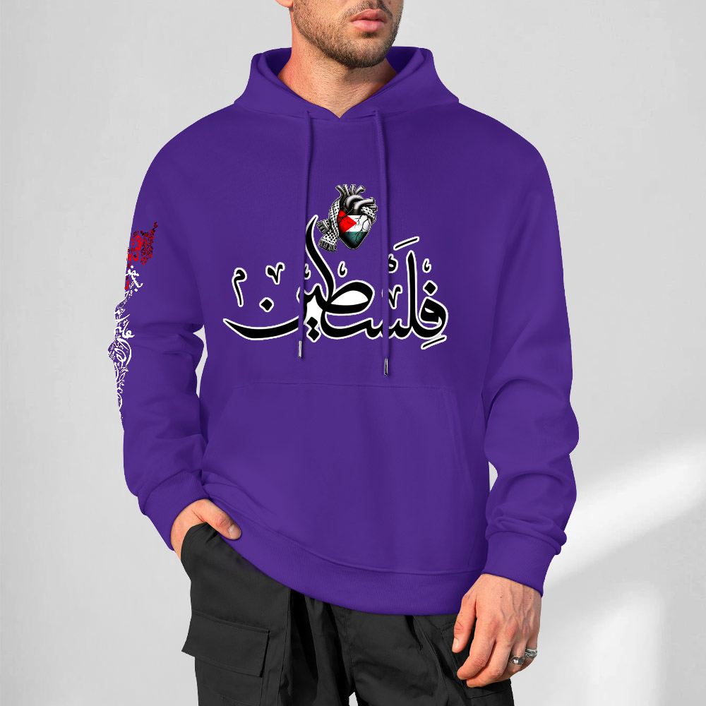 mens-cotton-hoodie-in-black-grey-white-maroon-crimson-purple-lightblue-navy-apricot-magenta-palestine