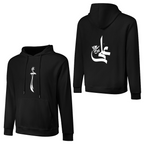 Mens-cotton-hoodie-with-zulfiqar-ali-text-in-black