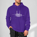 mens-cotton-hoodie-with-kabba-print-in-pink-black-white-purple-babyblue-apricot-grey-bordeux-magenta-crimson-navy