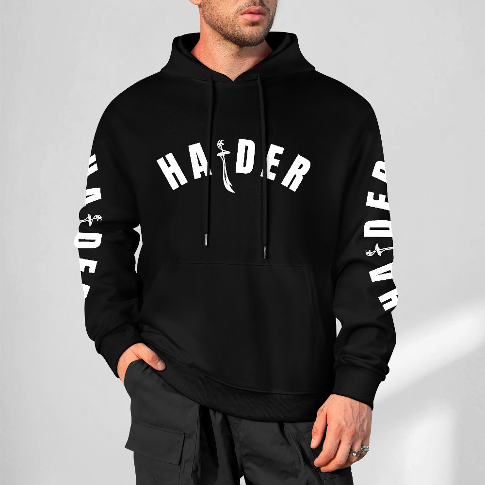 mens-cotton-oodie-with-haider-print-in-black-white-magenta-crimson-grey-navy-greyblue-apricot-bordeux-purple