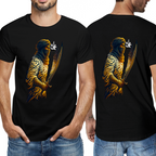 men's-cotton-t-shirt-with-labayka-ya-hussain-in-black-yellow-white-blue-darkblue-grey-pink-greyblue-purple-maroon-coffee-brown-apricot