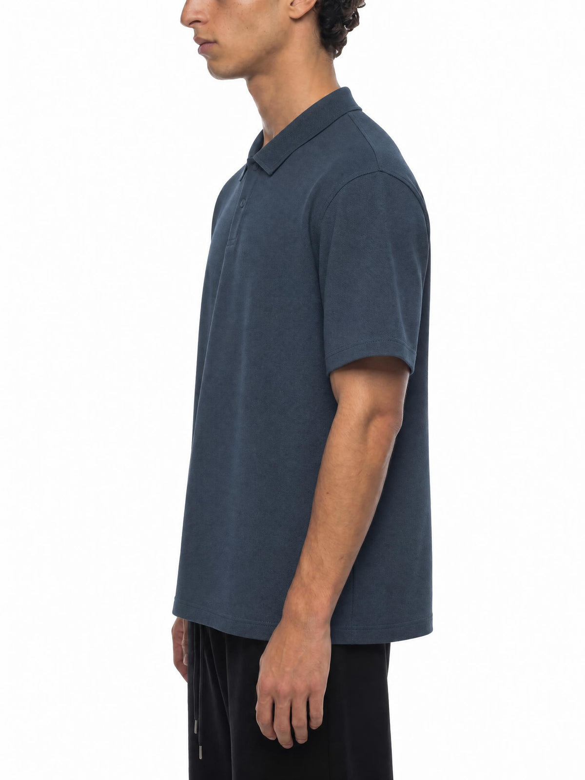 Drop-Shoulder-Short-Sleeve-Polo-mens-customisable-blue-navy-black-white