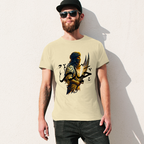 men's-loose-fit-cotton-t-shirt-with-ali-warrior-haider-arabic-text-in-black-yellow-white-blue-darkblue-grey-pink-greyblue-purple-maroon-coffee-brown-apricot