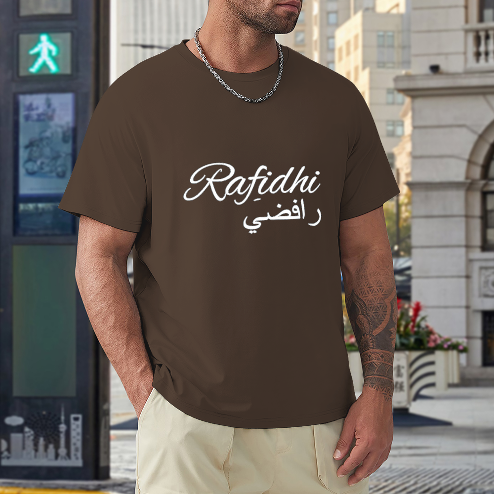 men's-loose-fit-cotton-t-shirt-with-rafidhi-in-black-yellow-white-blue-darkblue-grey-pink-greyblue-purple-maroon-coffee-brown-apricot