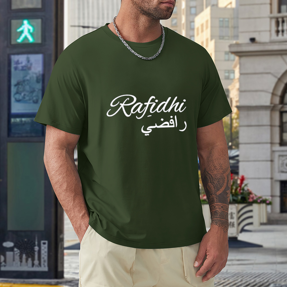 men's-loose-fit-cotton-t-shirt-with-rafidhi-in-black-yellow-white-blue-darkblue-grey-pink-greyblue-purple-maroon-coffee-brown-apricot