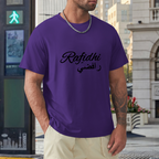 men's-loose-fit-cotton-t-shirt-with-rafidhi-in-black-yellow-white-blue-darkblue-grey-pink-greyblue-purple-maroon-coffee-brown-apricot