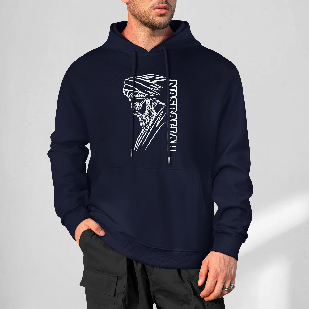 mens-cotton-hoodie-with-nasrallah-in-black-white-grey-light-blue-dark-blue-Grey