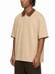 mens-womens-unisex-Contrast-Collar-Raglan-Polo-Shirt-IN-GREEN-RED-BROWN-BLACK-WHITE-COFFEE-Customisable