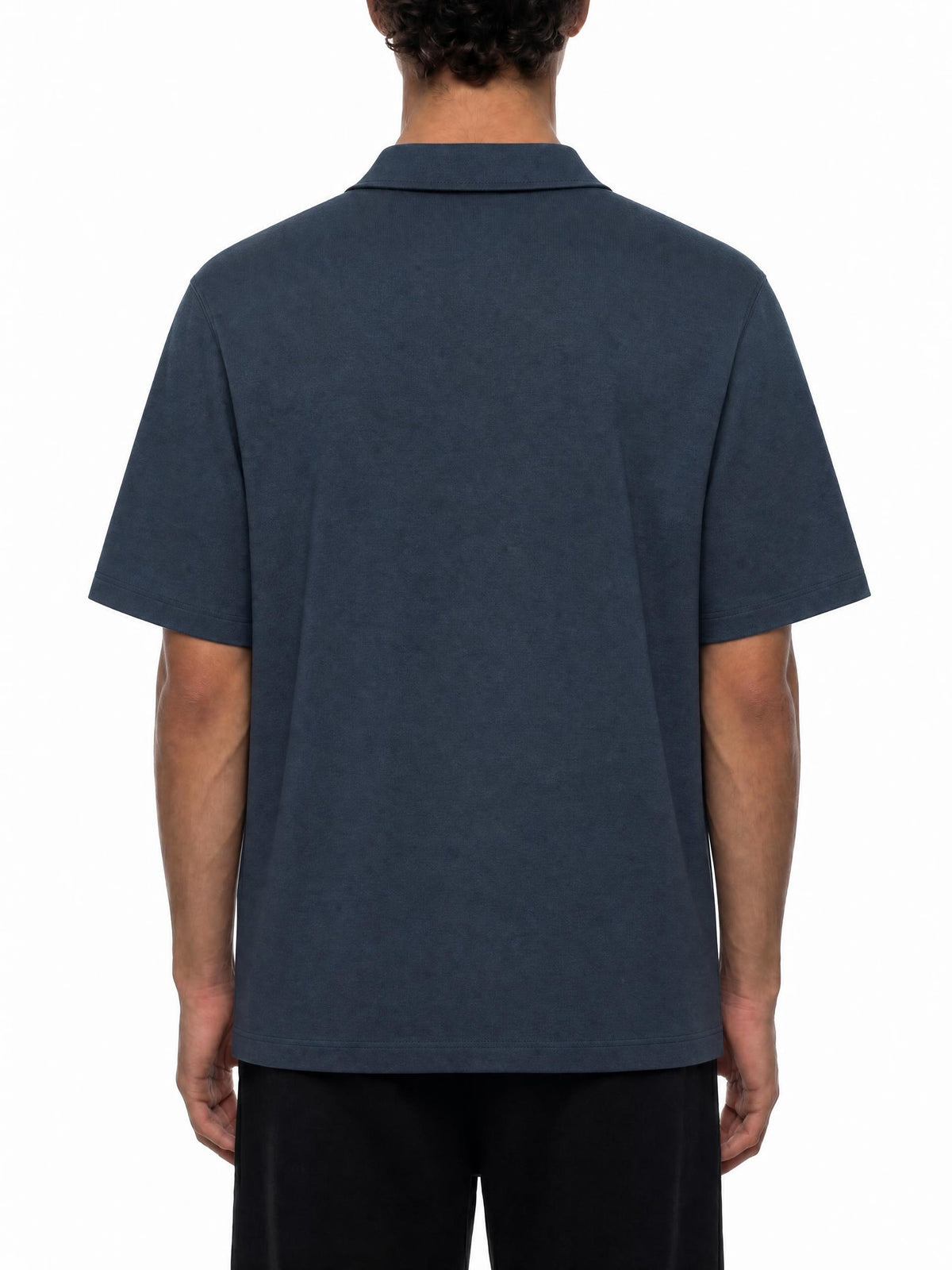 Drop-Shoulder-Short-Sleeve-Polo-mens-customisable-blue-navy-black-white