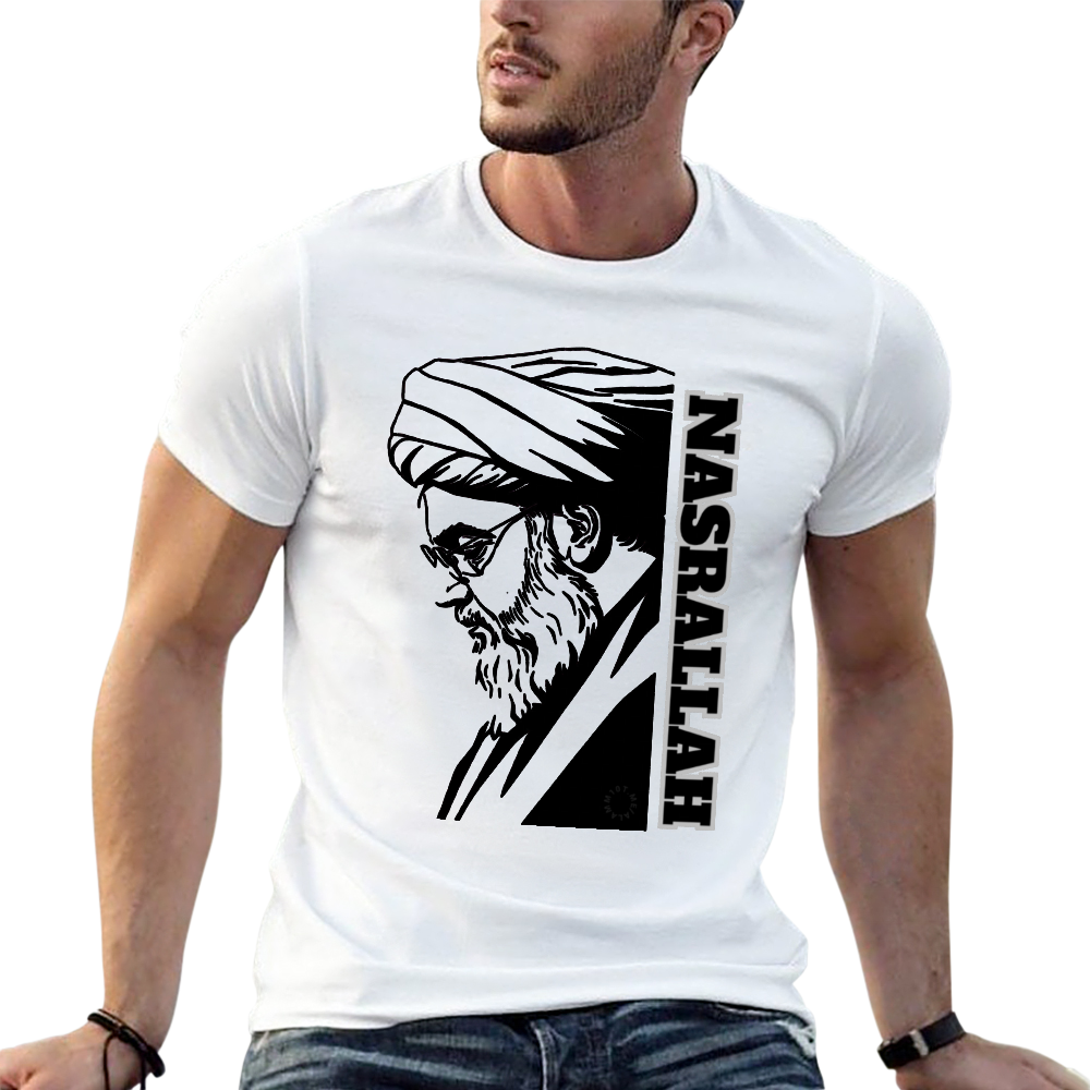 Men's T-Shirt - Nasrallah | Pure Cotton Streetwear Graphic Tee