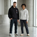 Unisex Pure Cotton Heavyweight High Collar Hoodie - "313 Death With Dignity Is Better Than A Life Of Humiliation"
