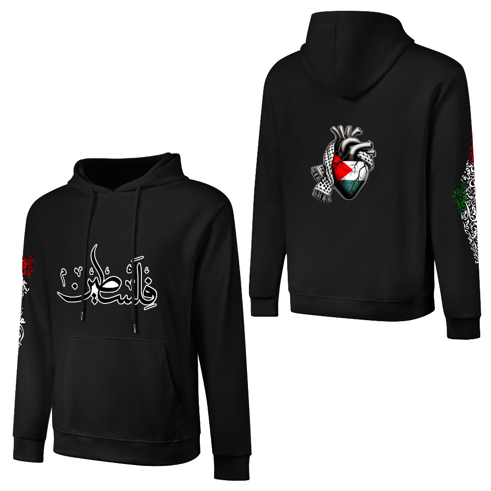 mens-cotton-hoodie-in-black-grey-white-maroon-crimson-purple-lightblue-navy-apricot-magenta-palestine
