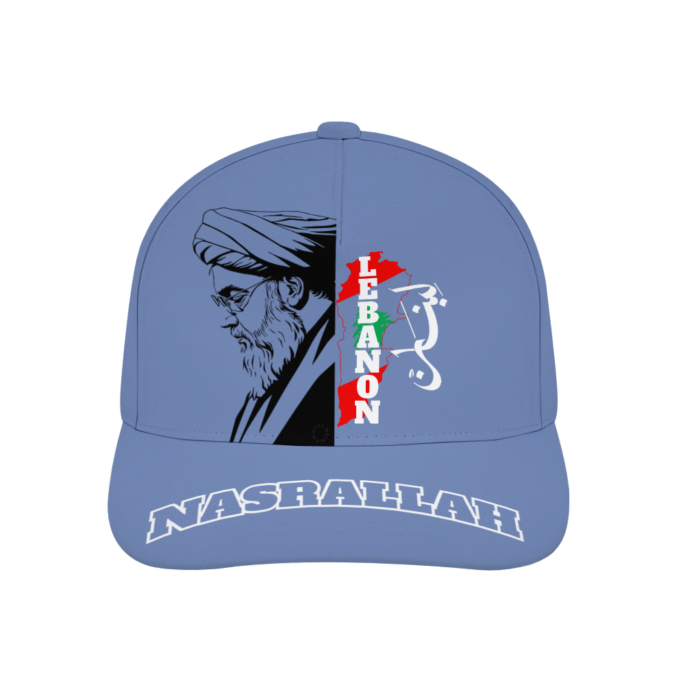 unisex-baseball-cap-in-black-white-grey-red-green-pink-lightblue-darkblue-nasrallah-lebanon
