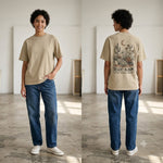 Unisex Vintage Washed Oversized Cotton T-Shirt