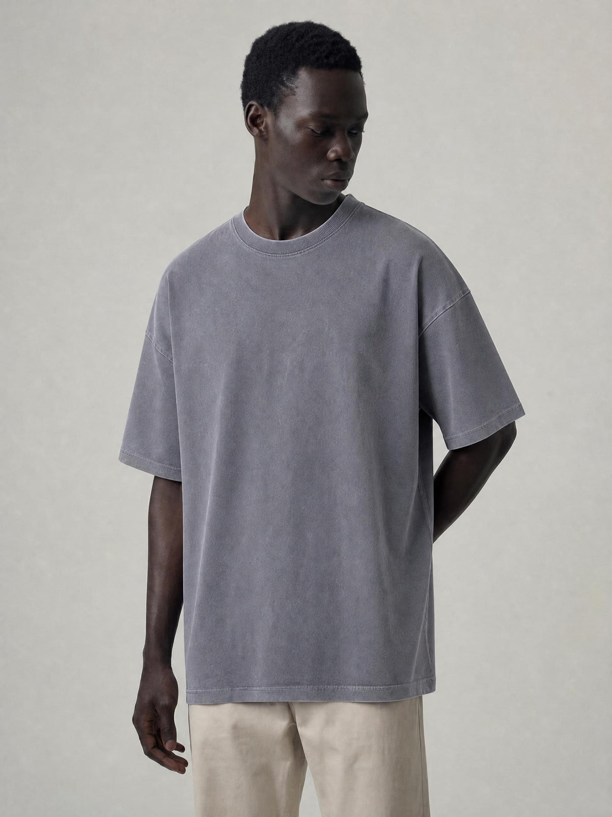 Unisex Vintage Washed Oversized Cotton T-Shirt