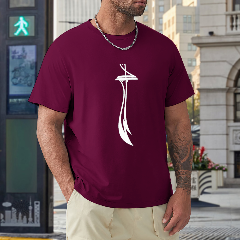 Men's Loose Fit T-Shirt - Zulfiqar | Pure Cotton Streetwear Tee