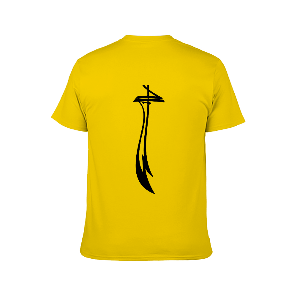 men's-cotton-t-shirt-with-ali-zulfiqar-in-black-yellow-white-blue-darkblue-grey-pink-greyblue-purple-maroon-coffee-brown