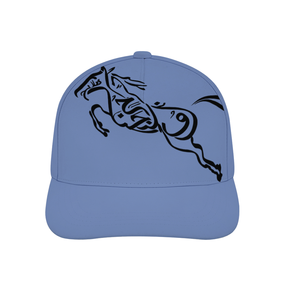 Baseball-cap-zuljinah-ali-the-warrior-shia-islam-in-black-yellow-pink-babyblue-darkblue-grey-white-red