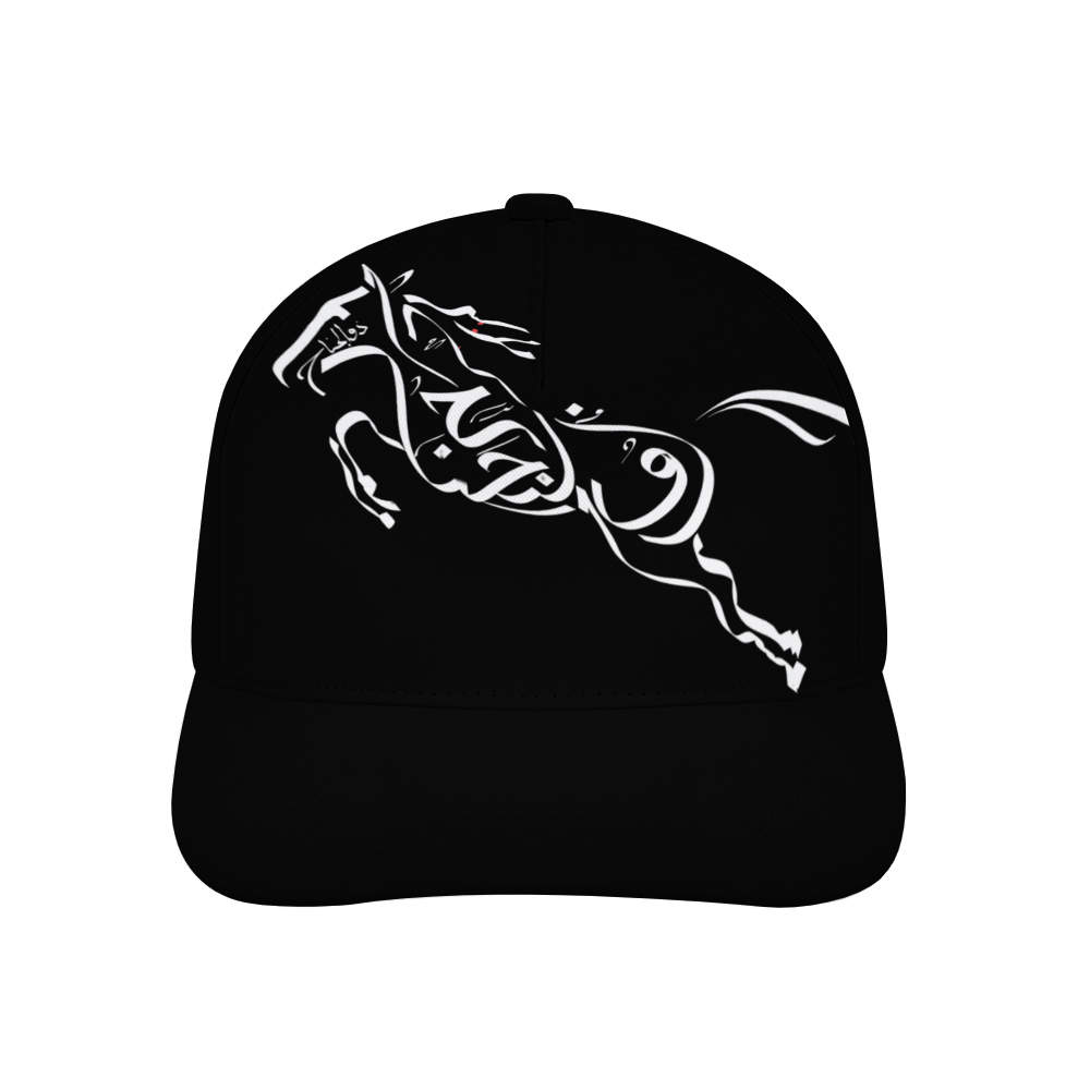 Baseball-cap-zuljinah-ali-the-warrior-shia-islam-in-black-yellow-pink-babyblue-darkblue-grey-white-red
