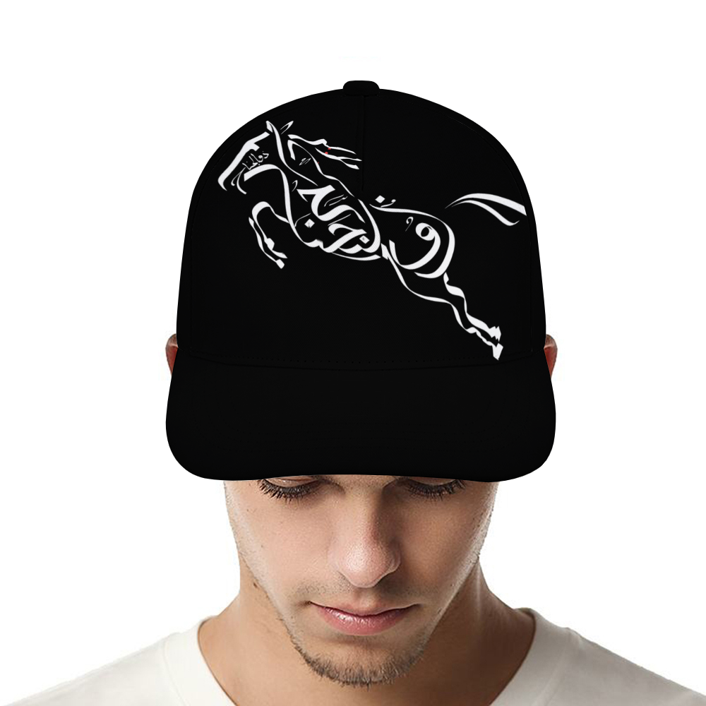 Baseball-cap-zuljinah-ali-the-warrior-shia-islam-in-black-yellow-pink-babyblue-darkblue-grey-white-red