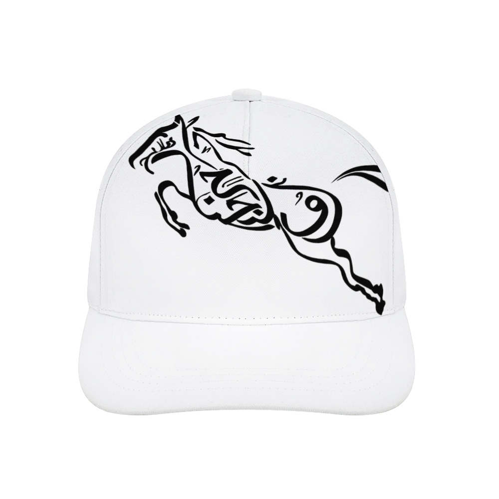 Baseball-cap-zuljinah-ali-the-warrior-shia-islam-in-black-yellow-pink-babyblue-darkblue-grey-white-red